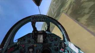 DCS, Mig 21, Nuclear weapon lethality test on the range. Inc Tacview.