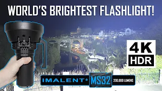 Worlds BRIGHTEST Flashlight - IMALENT MS32 - 200,000 lumens!!