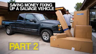 Rebuilding a Silverado: Fixing the Salvage Damage (Part 2 of 2)