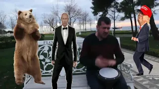 Bilal Goregen - Bear , Trump and Putin To Ievan Polkka HD v2 | Levan Polkka Memes | Putin and Trump