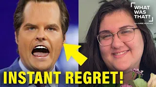 Matt Gaetz HUMILIATED by Teenage Activist after Trying to Mock Her