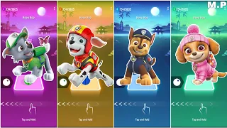 Rocky 🆚 Marshall 🆚 Chase 🆚 Skye || Tileshop Music Game 🎯🐾