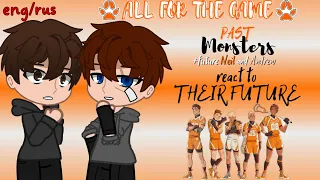 Past Monsters(+future Neil and Andrew) react to the future [eng/rus] AFTG react to(ВРИ реакция)