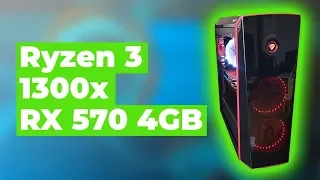 RYZEN 3 1300X, RX 570 4GB - PC BUILD [BUDGET]