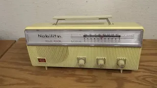Vintage Nobility Solid State Radio works but needs repair Made in Korea