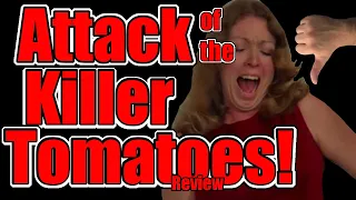 ATTACK OF THE KILLER TOMATOES movie review. A satire comedy horror parody film.