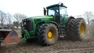 John Deere 8420 Working Hard in The Field w/ Horsch FG 7.5-Meter Cultivator | Danish Agriculture