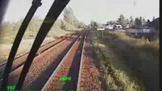 Vancouver bound commuter train collision.....West Coast Express hits loader