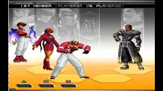 [PS2] KOF 2002 UM - Orochi Team Gameplay (TAS)