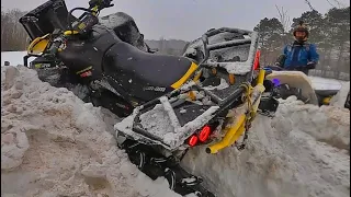 Deep Snow Rip part 2 (Can-Am Renegade & Outlander XMR's)