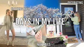 SPRING DAYS IN MY LIFE // spring haul, decorating, date night, & happy days