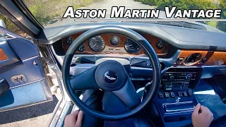 Driving The 1985 Aston Martin V8 Vantage Euro - Classic British V8 Motoring (POV Binaural Audio)