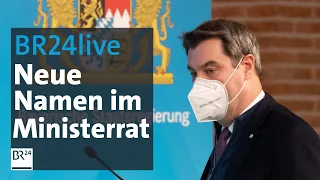 BR24live: Söder präsentiert neue Minister | BR24