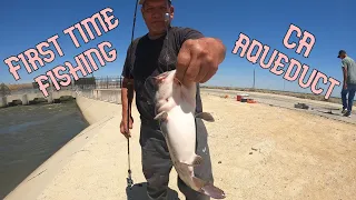 First time fishing at CA Aqueduct near Buttonwillow
