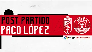 Rueda de prensa de Paco López del postpartido Granada CF vs UD Ibiza