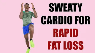 SWEATY Cardio Workout for Rapid Weight Loss🔥Running In Place🔥423 Calories🔥