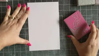 Another great technique with embossing folders and stamping foam!