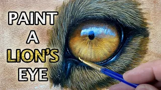 How to Paint a Lions Eye  |  Realism