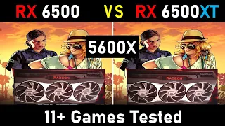 Ryzen R5 5600X + Radeon 6500 vs 6500XT GPU Comparison | Doom Eternal, Watch Dog legion, Valhalla