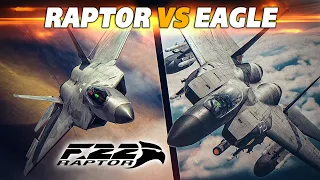Can The Powerful Eagle Radar See The F-22 Raptor. | F-15E Strike Eagle Vs F-22 Raptor | CLASH | DCS