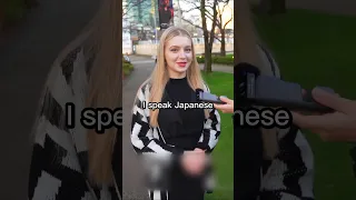 Ukrainian woman speaking Japanese