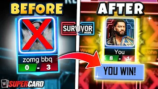 6 Tricks You NEED to Win SURVIVOR Mode in WWE SuperCard!