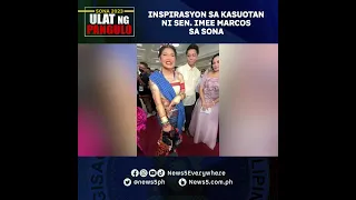 Mensahe, inspirasyon sa kasuotan ni Sen. Imee Marcos sa SONA