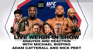 UFC 270 Live Weigh-In Show: Ngannou v Gane, Moreno v Figueiredo | Live reaction and analysis