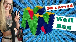 Tufting an INSANE 3D Nintendo 64 RUG (start to finish)