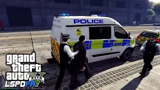 POLICE VAN LOCKING UP CRIMINALS  - GTA 5 LSPDFR - The British way #119