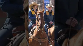 The rodeo team visits campus before The annual #MontanaState University Spring Rodeo  #bobcats #msu