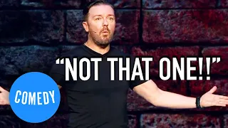 "Why did the girl fall off the swing?" Ricky Gervais' DINNER PARTY JOKE | Science | Universal Comedy