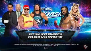 🥰WWE2k23🥰INTERCONTINENTAL CHAMPIONSHIP "90HULK HOGAN O2 VS. ROMANREIGNS