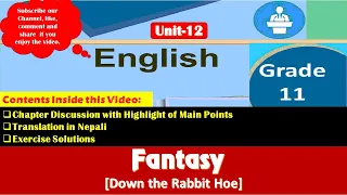 Class 11(Unit-12, Fantasy) Language & Development |NEB| English|