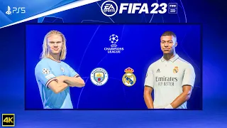 FIFA 23 - Manchester City Vs Real Madrid - UCL 23/24 | PS5™ [4K60] Next Gen