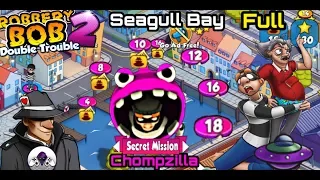 Robbery Bob 2 Seagull Bay Secret  Mission - Use Chompzilla - Teleportation Mine - Energy Drink