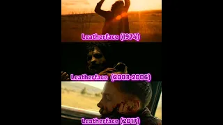 Leatherface (1974) vs Leatherface (2003) vs Leatherface (2017) #leatherface #slasher