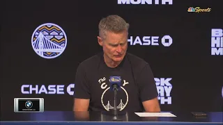 Steve Kerr Postgame Interview | Golden State Warriors dominate Oklahoma City Thunder 141-114