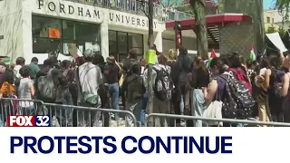 Pro-Palestine protests across the county on college campuses continue
