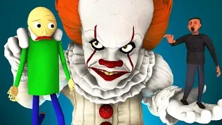 Baldi vs Pennywise 3: Dancing Clown Wins (It Horror 3D Animation)