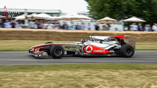 Lewis Hamilton's 2010 McLaren MP4-25 V8 SOUNDS - Goodwood FOS