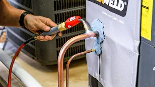 How to Bend, Prep, and BRAZE Copper to Copper on an HVAC System