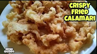 How to cook crispy Calamari |Giant Squid|Dalupapa|Irish Quiseo