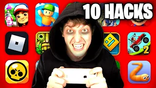 10 Handy Spiele in 1 Video HACKEN! 😱