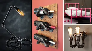 100+ Awesome Pipe Furniture Ideas / Industrial PIPE deco