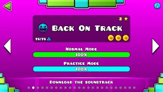 Back On Track (All Coins) geometry dash