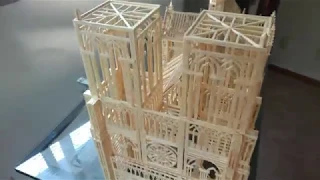 Notre Dame Reconstructed (out of matchsticks)