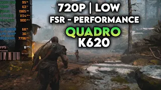 God Of War : Quadro K620 + A8-5500B - 720p Low | FSR Performance