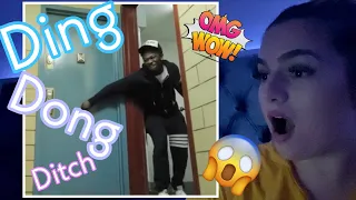 EXTREME DING DONG DITCH IN THE PROJECTS !!!!!!( OMG MUST WATCH) - REACTION!!