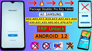 Samsung Android 12 A02,A03,A20,A30,A10,A12,A21,A22,A31,A32,50,A71 FRP Bypass | Google Account Bypass